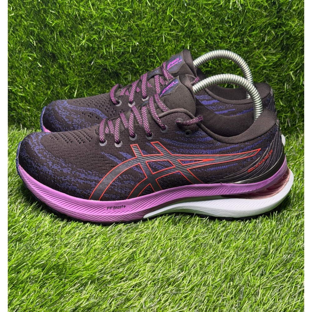 Asics Gel-Kayano 29 Womens 9.5 Wide Running Shoes Black Purple 1012B297 EXCL